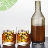 Bk Gift Dtf Motto Tasarımlı Ikili Viski Kadehi ve Karaf Seti-4, Arkadaşa Hediye, Sevgiliye Hediye - Renk - Renkli