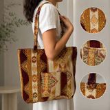 Bk Gift El Yapımı Otantik Türk Kilim Omuz Çantası -14, Günlük, Kitap, Tablet, Plaj ve Seyahat Çantası