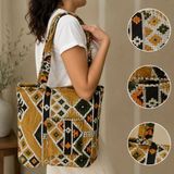 Bk Gift El Yapımı Otantik Türk Kilim Omuz Çantası -15, Günlük, Kitap, Tablet, Plaj ve Seyahat Çantası