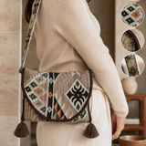 Bk Gift El Yapımı Otantik Türk Kilim Omuz Çantası -8, Günlük, Kitap, Tablet, Plaj ve Seyahat Çantası