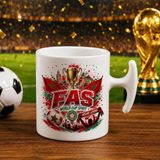 Bk Gift Fas Taraftar Temalı Dünya Futbol Kupası Tasarımlı Hammer Kupa Bardak - 1 Adet