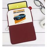 BK Gift Fast Forward Tasarımlı Taşınabilir Koruyucu Tablet Kılıfı & Organizer Çanta - Bordo-1