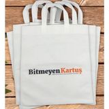 Bk Gift Firmalara Özel Logolu Tela Bez Çanta 35X40 Cm 20 Adet Baskılı Tela Çanta