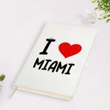 BK Gift I Love Miami Tasarımlı Beyaz Defter