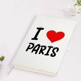 BK Gift I Love Paris Tasarımlı Beyaz Defter