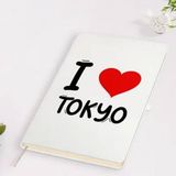 BK Gift I Love Tokyo Tasarımlı Beyaz Defter
