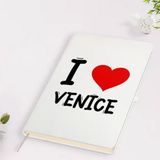 BK Gift I Love Venice Tasarımlı Beyaz Defter