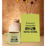 BK Gift Kimseyi Tanımadım Ben Atatürk Temalı Sarı Sert Kapaklı Defter ve Middle Kupa Seti-2