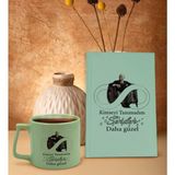 BK Gift Kimseyi Tanımadım Ben Atatürk Temalı Su Yeşili Sert Kapaklı Defter ve Middle Kupa Seti-2