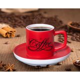 BK Gift Kırmızı Renk Türk Kahvesi Fincanı-2