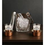 Bk Gift Kişiye Özel 6 Parça Ehlikeyf Rakı Seti ve Buz Kovası Hediyelik Takımı-1, Doğum Günü Hediyesi, Babaya Hediye, Erkeğe Hediye - Renkli