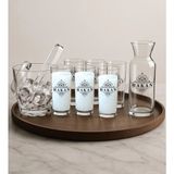 Bk Gift Kişiye Özel 9 Parça Paşabahçe Rakı Bardağı & Karaf & Buz Kovası Seti–1, Erkeğe Hediye, Babaya Hediye, Babalar Günü Hediyesi - Renkli