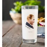 BK Gift Kişiye Özel Atatürk Temalı Rakı Bardağı-11 - Renk - Renkli