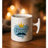 Bk Gift Kişiye Özel Babalar Günü Tasarımlı Hammer Kulplu Beyaz Kupa Bardak-5, Babalar Günü Hediyesi, Babalara Hediye