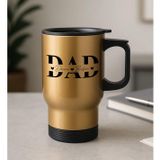 BK Gift Kişiye Özel Babalar Günü Tasarımlı Kulplu Gold Çelik Bardak Termos Mug 450ml-1, Babalar Günü Hediye, Babaya Hediye