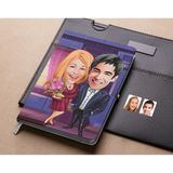 Bk Gift Kişiye Özel Beyaz Defter 13x21 cm 94 Yaprak Çizgili Sert Kapaklı Hediye Sevgililer İçin
