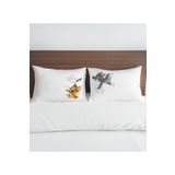 Bk Gift Kişiye Özel Eğlenceli Kedi Tasarımlı Pamuklu 2’li Yastık Kılıfı Seti-4 50x70cm , Sevgiliye H
