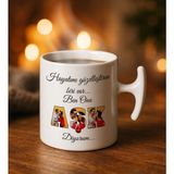 Bk Gift Kişiye Özel Fotoğraflı Aşk Tasarımlı Hammer Kulplı Beyaz Kupa Bardak-3, Arkadaşa Hediye, Sevgiliye Hediye, Doğum Günü Hediyesi