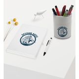 Bk Gift Kişiye Özel Gemi Tasarımlı Beyaz Defter Kalem ve Kalemlik Hediye Seti - Model 1