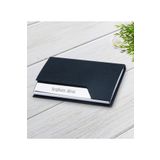 Bk Gift Kişiye Özel Isimli 4533 Siyah Metal & Suni Deri Kartvizitlik-1