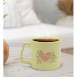 Bk Gift Kişiye Özel Isimli Anneler Günü Tasarımlı Pastel Sarı Middle Kupa Bardak, Anneye Hediye, Anneler Günü Hediyesi-3