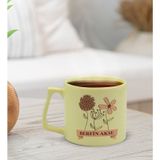 Bk Gift Kişiye Özel Isimli Anneler Günü Tasarımlı Pastel Sarı Middle Kupa Bardak, Anneye Hediye, Anneler Günü Hediyesi-4