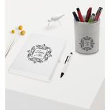 Bk Gift Kişiye Özel Isimli Beyaz Defter Kalem ve Kalemlik Hediye Seti - Model 1