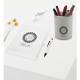 Bk Gift Kişiye Özel Isimli Beyaz Defter Kalem ve Kalemlik Hediye Seti - Model 2