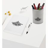 Bk Gift Kişiye Özel Isimli Beyaz Defter Kalem ve Kalemlik Hediye Seti - Model 32