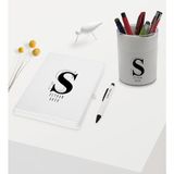 Bk Gift Kişiye Özel Isimli Beyaz Defter Kalem ve Kalemlik Hediye Seti - Model 34