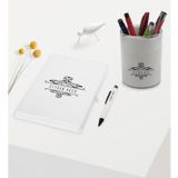 Bk Gift Kişiye Özel Isimli Beyaz Defter Kalem ve Kalemlik Hediye Seti - Model 8