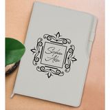Bk Gift Kişiye Özel Isimli Beyaz Termo Deri Not Defteri 15X21CM-1 - Renkli