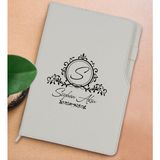 Bk Gift Kişiye Özel Isimli Beyaz Termo Deri Not Defteri 15X21CM-11 - Renkli