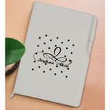 Bk Gift Kişiye Özel Isimli Beyaz Termo Deri Not Defteri 15X21CM-4 - Renkli