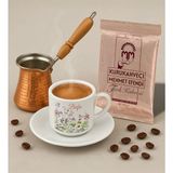 Bk Gift Kişiye Özel Isimli Çiçek Tasarımlı Türk Kahvesi Fincanı & Bakır Cezve & Türk Kahvesi Seti-12, Arkadaş Hediye, Sevgiliye Hediye - Renk - Renkli