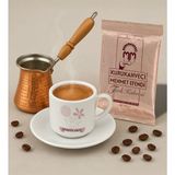 Bk Gift Kişiye Özel Isimli Çiçek Tasarımlı Türk Kahvesi Fincanı & Bakır Cezve & Türk Kahvesi Seti-18, Arkadaş Hediye, Sevgiliye Hediye - Renk - Renkli