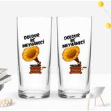 Bk Gift Kişiye Özel Isimli Dtf Eğlenceli Rakı Tasarımlı Ikili Rakı Bardağı Seti-2, Arkadaşa Hediye, Sevgiliye Hediye - Renk - Renkli