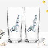 Bk Gift Kişiye Özel Isimli Dtf Eğlenceli Rakı Tasarımlı Ikili Rakı Bardağı Seti-3, Arkadaşa Hediye, Sevgiliye Hediye - Renk - Renkli