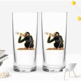 Bk Gift Kişiye Özel Isimli Dtf Eğlenceli Rakı Tasarımlı Ikili Rakı Bardağı Seti-6, Arkadaşa Hediye, Sevgiliye Hediye - Renk - Renkli