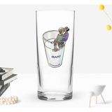 Bk Gift Kişiye Özel Isimli Dtf Eğlenceli Rakı Tasarımlı Rakı Bardağı-4, Arkadaşa Hediye, Sevgiliye Hediye - Renk - Renkli