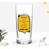 Bk Gift Kişiye Özel Isimli Dtf Rakı Sözleri Mottolu Rakı Bardağı-1, Arkadaşa Hediye, Sevgiliye Hediye - Renk - Renkli