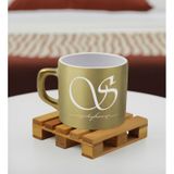 BK Gift Kişiye Özel İsimli Gold Renkli Middle Çay & Kahve Fincanı-5, Arkadaşa Hediye, Sevgiliye Hediye, Doğum Günü Hediyesi