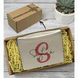 BK Gift Kişiye Özel İsimli Keten Makyaj Çantası-8, Anneler Günü Hediyesi, Doğum Günü Hediyesi, Sevgiliye Hediye