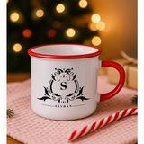 Bk Gift Kişiye Özel Isimli Kırmızı Emaye Kupa Bardak -12, Arkadaşa Hediye, Sevgiliye Hediye