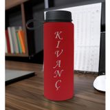 Bk Gift Kişiye Özel Isimli Kırmızı Renkli Cam Matara 500ML, Sevgiliye, Arkadaşa Hediye, Isimli Cam Matara, Ofis Hediyesi