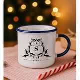 Bk Gift Kişiye Özel Isimli Lacivert Emaye Kupa Bardak -12, Arkadaşa Hediye, Sevgiliye Hediye