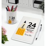 Bk Gift Kişiye Özel Isimli Öğretmenler Günü Tasarımlı Defter Kalem ve Kalemlik Hediye Seti, Öğretmene Hediye, Öğretmenler Günü - 7