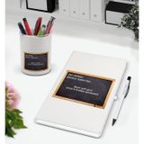 Bk Gift Kişiye Özel Isimli Okul Tahtası Tasarımlı Defter Kalem ve Kalemlik Hediye Seti, Öğretmene Hediye, Öğretmenler Günü - 1