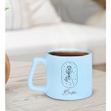 Bk Gift Kişiye Özel Isimli Pastel Mavi Middle Kupa Bardak-10, Arkadaşa Hediye, Ev Hediyesi, Doğum Günü Hediyesi, Ofis Hediyesi