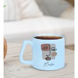 Bk Gift Kişiye Özel Isimli Pastel Mavi Middle Kupa Bardak-2, Arkadaşa Hediye, Ev Hediyesi, Doğum Günü Hediyesi, Ofis Hediyesi